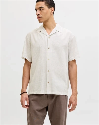 Jack & Jones - JJESummer Blend Resort Skjorte - Crockery